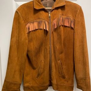 Vintage Roots Suede Fringe Jacket